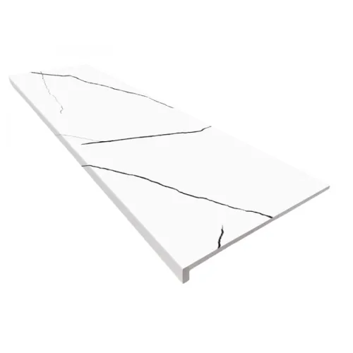 Ступень фронтальная Peldano Marble Carrara Blanco 33х120х1.4 матовая Gres de Aragon купить в Санкт-Петербурге