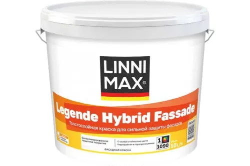 Legende Hybrid Fassade 10л Краска силикон модифицированная д/наружных работ База1 LINNIMAX купить в Санкт-Петербурге
