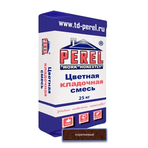 Цветная кладочная смесь Perel NL (лето) 0150 коричневый 25кг купить в Санкт-Петербурге