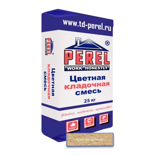 Цветная кладочная смесь Perel NL (лето) 0130 кремово-желтый 25кг купить в Санкт-Петербурге