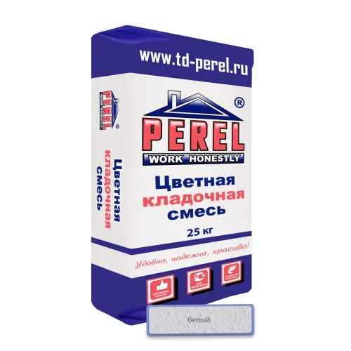 Цветная кладочная смесь Perel VL (лето) 0205 белый 25кг купить в Санкт-Петербурге