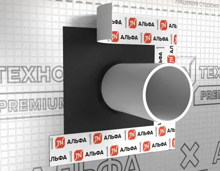Уплотнительная манжета ТехноНиколь Альфапайп 100мм 24х24см купить в Санкт-Петербурге