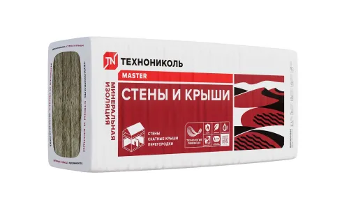 Утеплитель Стены и крыши (ТН СВ 34) 100мм, 4 плиты, 2.44м2, 610х1000мм, 0.244м3 купить в Санкт-Петербурге