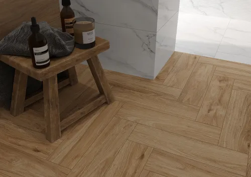Керамогранит Gracia Ceramica Oslo beige PG 01 дерево 125х500х8мм 0,875м2/14шт/уп купить в Санкт-Петербурге