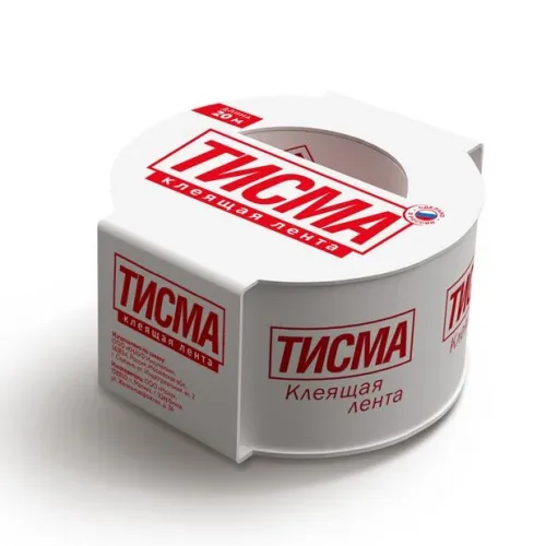 Односторонняя клейкая лента акриловая Тисма 60мм х 20м купить в Санкт-Петербурге