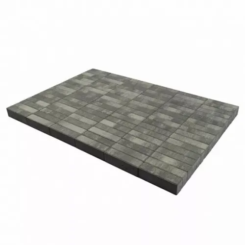 BRAER Тротуарная плитка Прямоугольник ColorMix Туман 200х100х60мм 12,96м2/пд купить в Санкт-Петербурге
