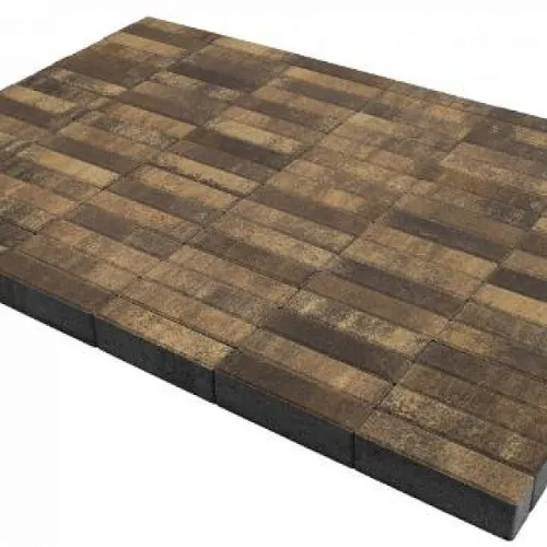 BRAER Тротуарная плитка Прямоугольник Color Mix Каштан 200х100х40мм 19,44м2/пд купить в Санкт-Петербурге