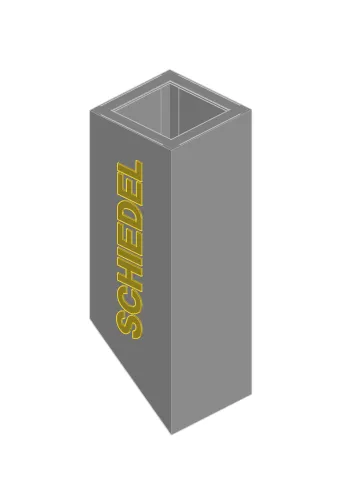 Короб UraTOP удлиненный д 16 ISOTOR Schiedel купить в Санкт-Петербурге