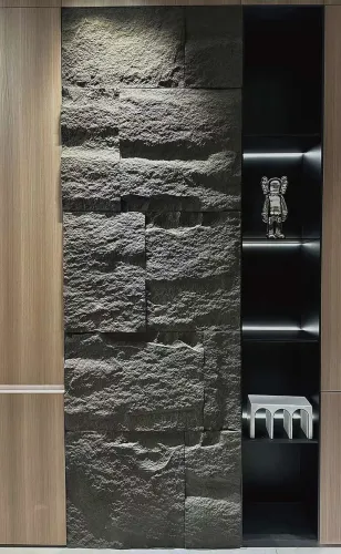 Mosaic Stone Панель полиуретановая под камень 1200х600х10-15мм 0.72м2 вулкан черный 25шт/упак купить в Санкт-Петербурге