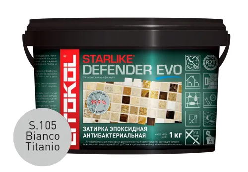 STARLIKE DEFENDER EVO 1кг Эпоксидный состав для укладки и затирки COLD LITOKOL купить в Москве