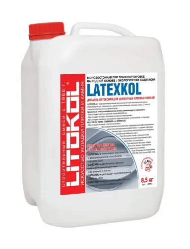 LATEXKOL - м 8,5кг Добавка латексная для плиточного клея белый LITOKOL купить в Санкт-Петербурге