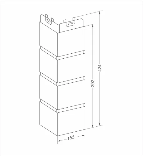 Угол Grand Line Колотый камень Design Plus с белым швом купить в Санкт-Петербурге
