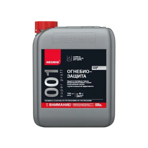 NEOMID 001 SuperProFF I группа+КМ1 30кг огнебиозащитный состав готовый купить в Санкт-Петербурге