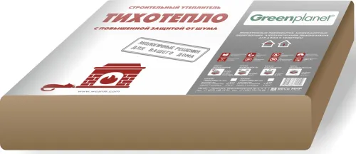 Greenplanet ТихоТепло 25мм, 3.32м2, 0.108м3 (Шелтер) купить в Санкт-Петербурге