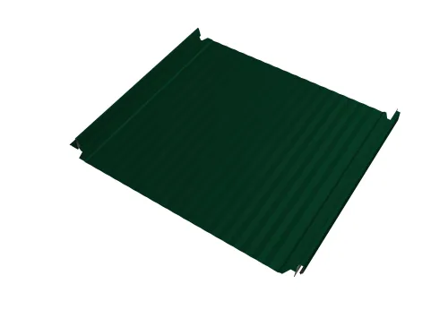 Кликфальц Double Pro Gofr GL 0.45мм 6005 (темно-зеленый) Drap TX с пленкой на замках {длины по спецификации} купить в Санкт-Петербурге