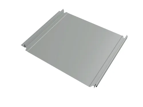 Кликфальц Double Pro GL 0.50мм 9006 (серебро) Satin с пленкой на замках {длины по спецификации} купить в Санкт-Петербурге