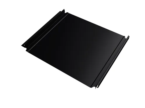 Кликфальц Double Pro GL 0.50мм 9005 (черный) Satin с пленкой на замках {длины по спецификации} купить в Санкт-Петербурге