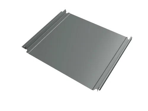 Кликфальц Double Pro GL 0.45мм 7005 (серый) ПЭ с пленкой на замках {длины по спецификации} купить в Санкт-Петербурге