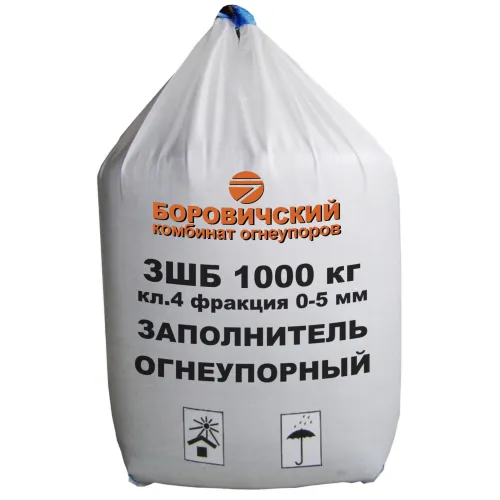 ЗШБ 1000кг Заполнитель огнеупорный кл.6-I фракция 0-5мм купить в Санкт-Петербурге