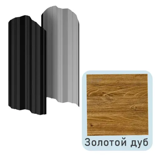 Штакетник МП М-111-О фигурный 0.50мм Ecosteel Texture {длины по списку} купить в Санкт-Петербурге