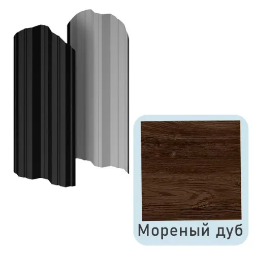 Штакетник МП М-111-О фигурный 0.50мм Ecosteel Matt {длины по списку} купить в Санкт-Петербурге