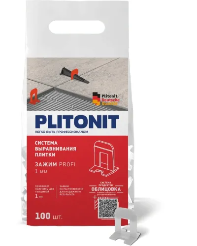 Упаковка SVP-PROFI Зажим 1мм 100шт/уп PLITONIT купить в Санкт-Петербурге