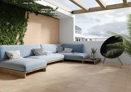 Фасадная плитка Mattone Sabbia beige гладкая 240х65х7мм Paradyz 46шт/уп купить в Санкт-Петербурге