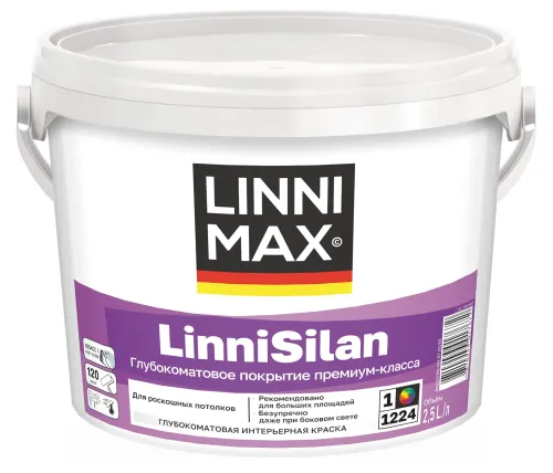 LinniSilan 0,9л Краска водно-дисперсионная д/внутренних работ База1 LINNIMAX купить в Санкт-Петербурге