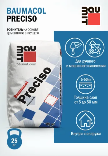 Baumit Baumacol Preciso 25кг Ровнитель цементный купить в Санкт-Петербурге