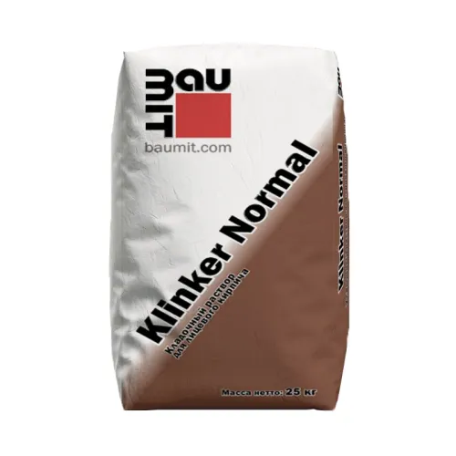 Baumit Klinker Normal 25кг Раствор кладочный М50 для лицевого кирпича алебастрово-белый купить в Санкт-Петербурге