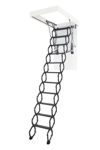 Лестница ножничная металлическая LOFTSTEP LCS (CH) 80х120х300см Fakro купить в Санкт-Петербурге