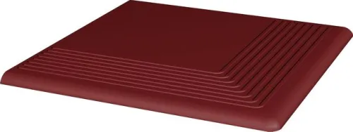 Ступень угловая без капиноса с насечками Natural rosa гладкий 300х300х11 Paradyz купить в Санкт-Петербурге