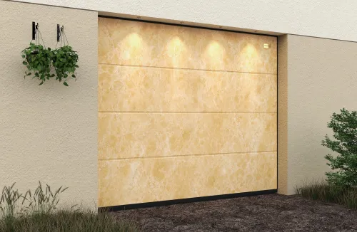 Ворота гаражные секционные Prestige Lux L-гофр smooth 3000х3000мм ALUTECH купить в Санкт-Петербурге
