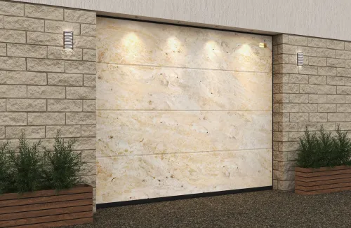 Ворота гаражные секционные Prestige Lux L-гофр smooth 3000х2500мм ALUTECH купить в Санкт-Петербурге