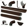 Комплект водостока D125/90 коричневый (8017) 6м/3м GrandLine ПЭ купить в Санкт-Петербурге