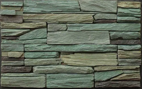 Искусственный камень Лайт Танвальд микс зеленый 0.45м2 CraftStone купить в Санкт-Петербурге