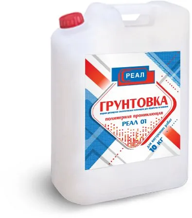 РЕАЛ 01 PROF 10кг Грунтовка полимерная РЕАЛ купить в Санкт-Петербурге