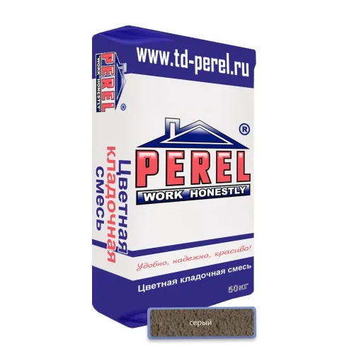 Цветная кладочная смесь "PEREL" SL 0010 (серый), 50 кг купить в Санкт-Петербурге