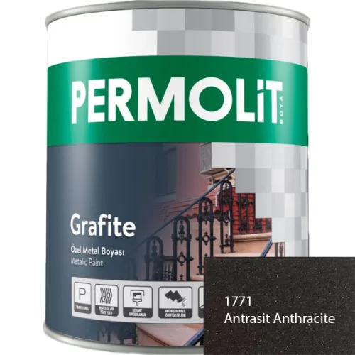 GRAFİTE 2.2л краска для металла эпоксидная графитовая антрацит PERMOLIT купить в Санкт-Петербурге