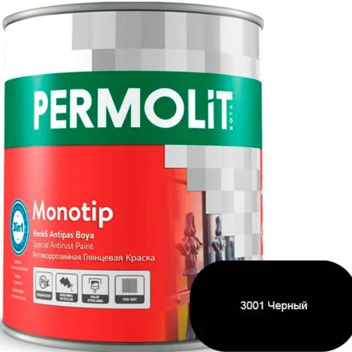 MONOTIP 0.75л краска глянц антикоррозионная 3в1 parlak темно-коричневый PERMOLIT купить в Санкт-Петербурге