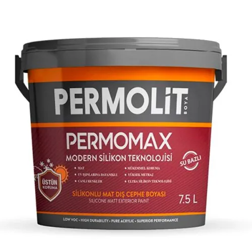 PERMOMAX 7.5л база TR краска силиконовая фасадная мат PERMOLIT купить в Санкт-Петербурге