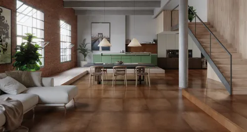 Ступень фронтальная Peldano Recto Cosmos Corten С1 33х120х1.2см матовая 2шт/уп Exagres купить в Санкт-Петербурге