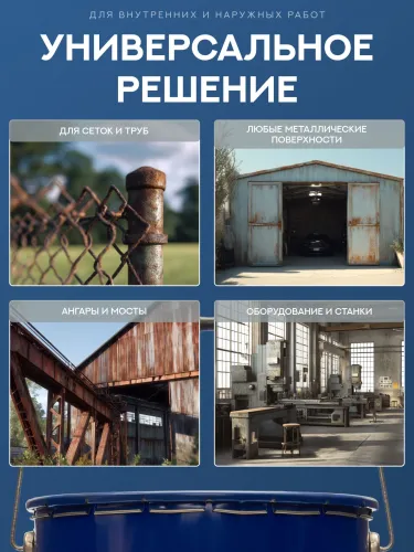 Защити металл Грунт эмаль (евроведро) (20кг) синий RAL5005 Сделай ПОЛ купить в Санкт-Петербурге
