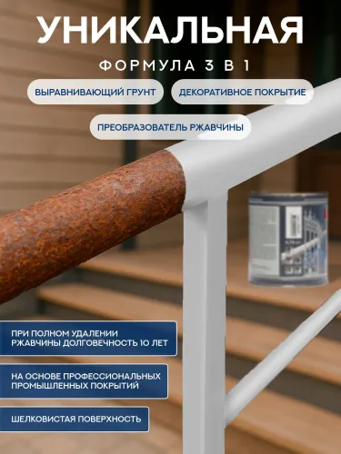 Защити металл Грунт эмаль (0.75кг) белый RAL9003 Сделай ПОЛ купить в Санкт-Петербурге