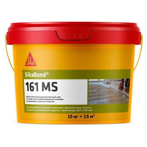 SikaBond-161 MS 15кг Клей однокомпонентный жестко-эластичный паркетный купить в Санкт-Петербурге