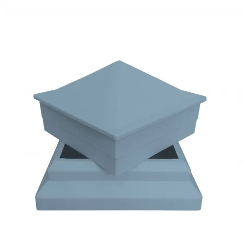 Комплект для столба ТЕРРАпол ПРАКТИК Серый (крышка+рамка) 100х100мм купить в Санкт-Петербурге