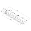 Щелевой диффузор в гипрок с КСД на 4 прямых выхода VPNDG/F 1000х25/90х4 Provent Provent купить в Санкт-Петербурге