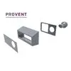 Решетка фасадная комбинированная приточно-вытяжная IOS 160G серый 7024 Provent купить в Москве