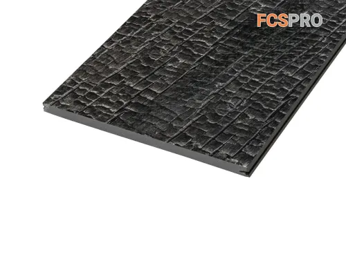 FCS Фиброцементный сайдинг Декор Вуд Лайн Целлюлоза 3000х200х10мм 0.6м2 Угольное купить в Санкт-Петербурге
