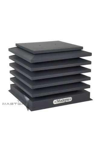 Дымник Модерн TINMASTER 0.50мм Satin 7024 (темно-серый) 510х640мм купить в Москве